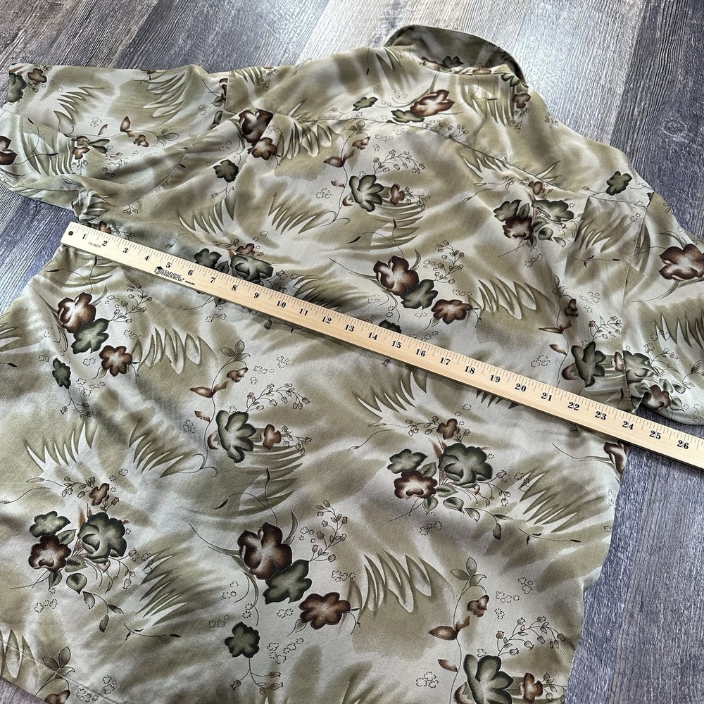Tommy Bahama Men's 100% Silk Floral Shirt Short Sleeve Button Down Size XL - Picture 10 of 10